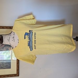 Life is Good, Just Add Water, yellow boating T shirt